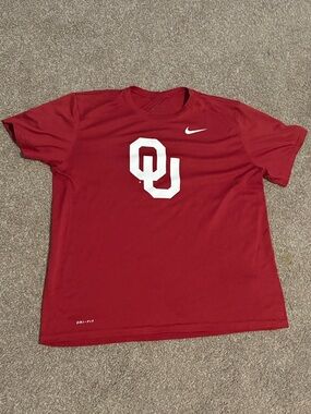 Nike Red Oklahoma OU Dri-FIT Short Sleeve Tee - XL